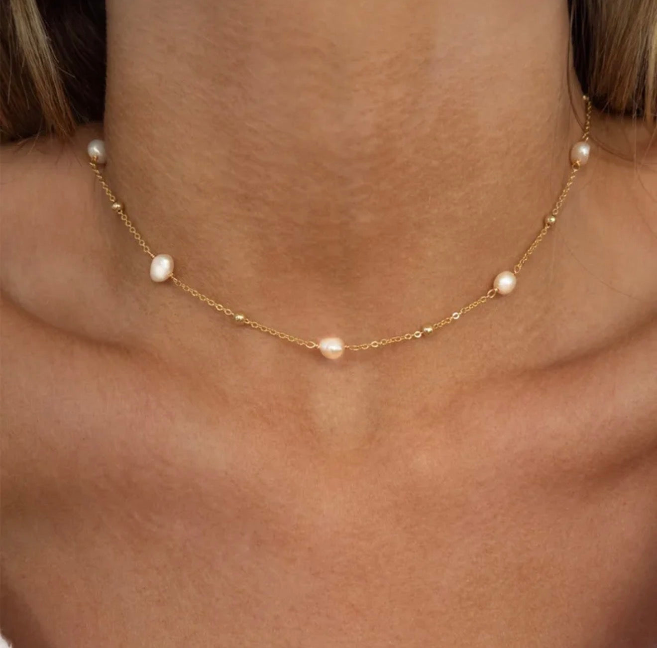 Gold plated necklace