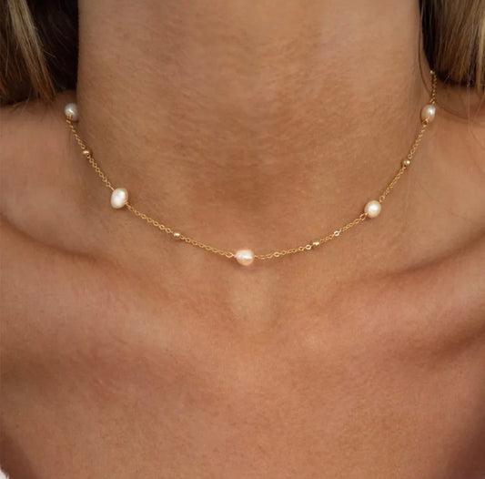 Gold plated necklace