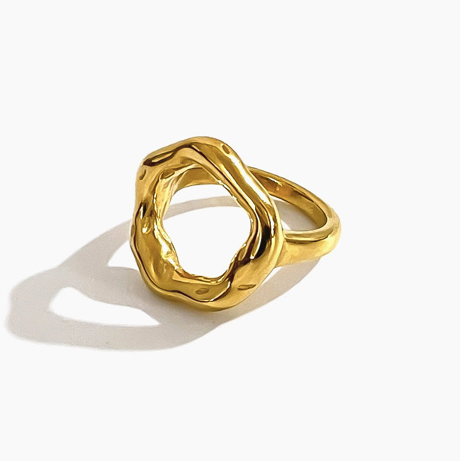 Gold plated ring