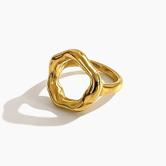 Gold plated ring