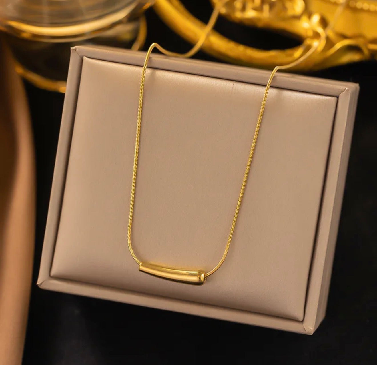 Necklace gold plated