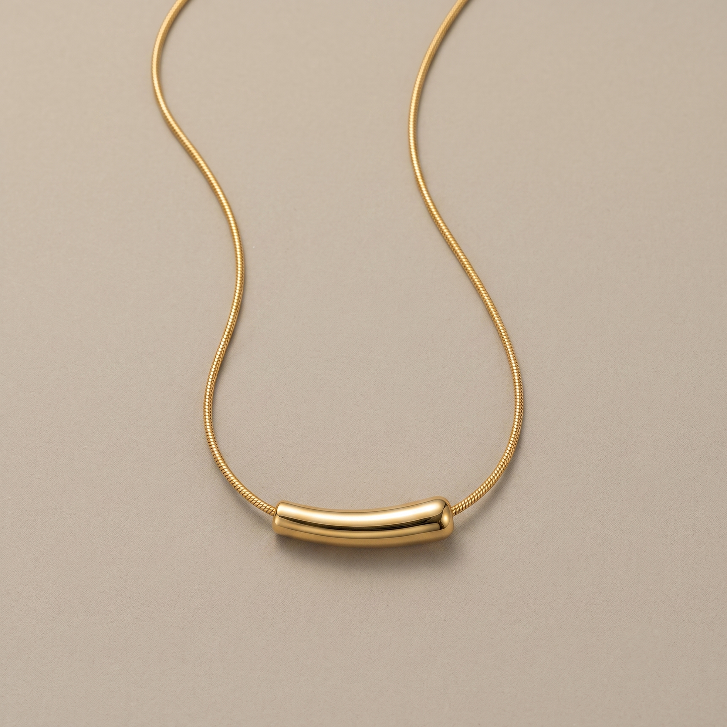 Necklace gold plated