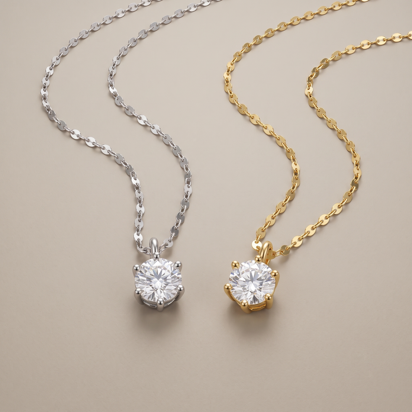 Silver 925 moissanite necklace
